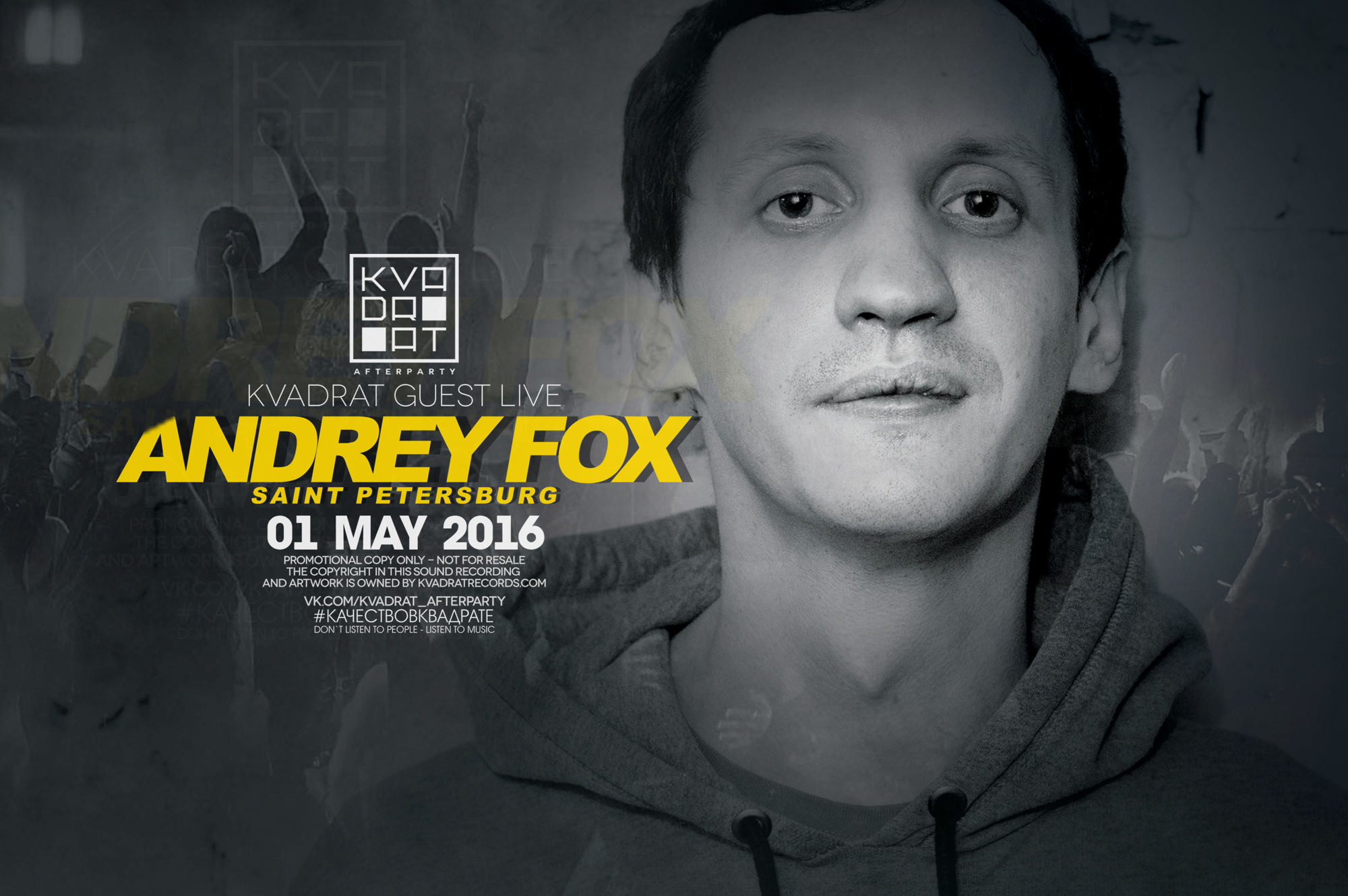 ANDREY FOX (SPB) @ KVADRAT GUEST LIVE (01 MAY 2016)