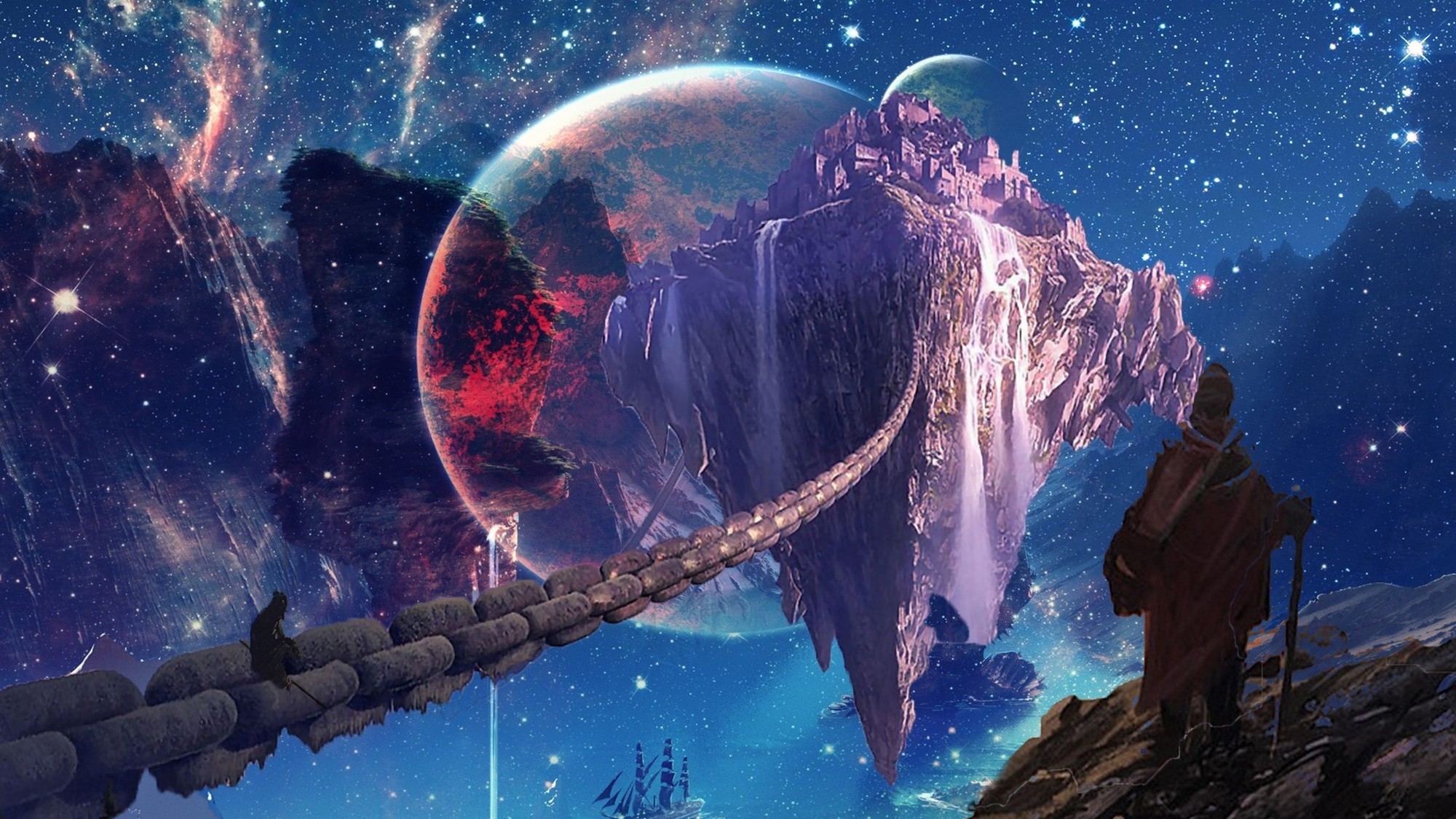Magic wallpaper. Фантастические планеты. Космос фантастика. Фантастические обои на рабочий стол. Космические пейзажи на рабочий стол.