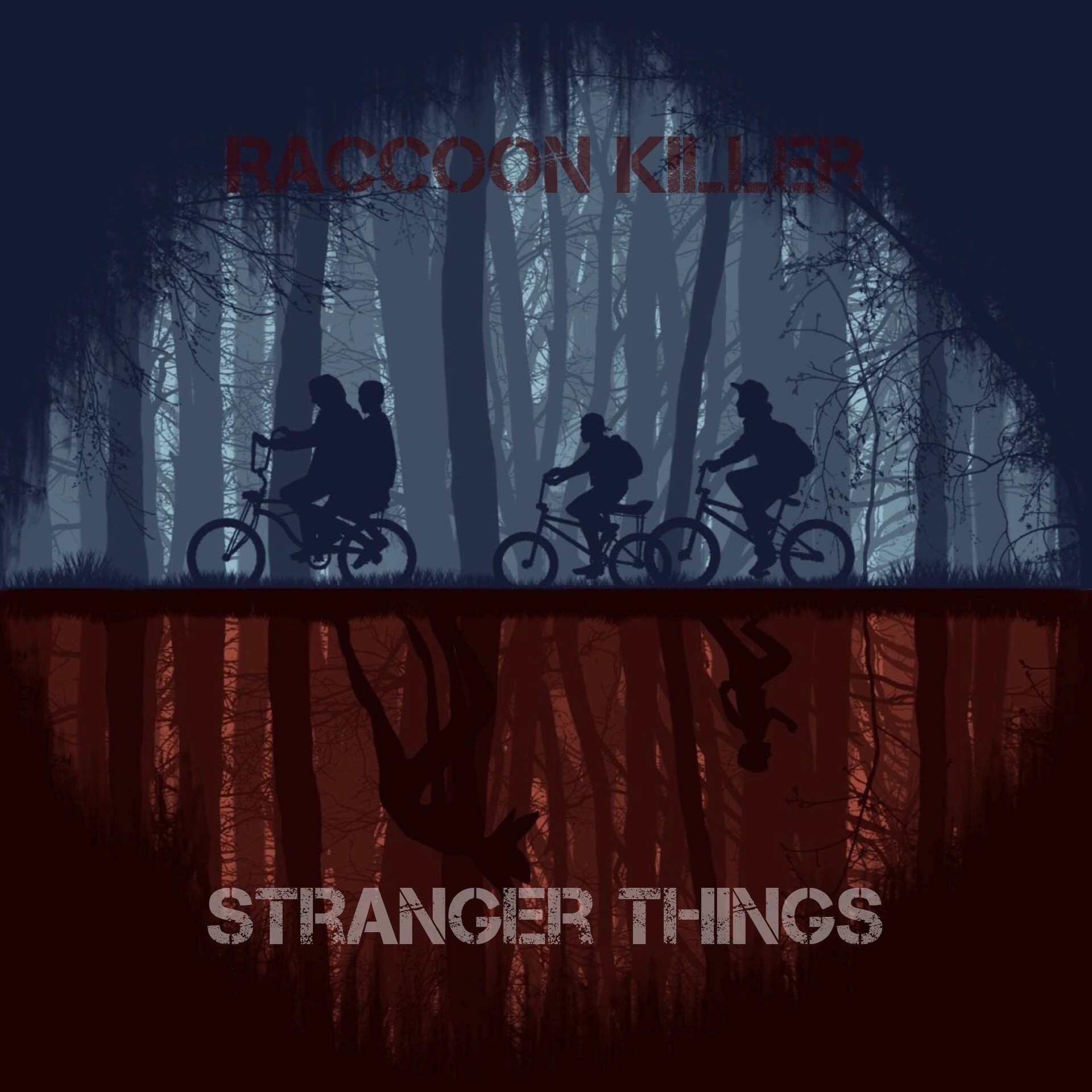 Тот кто смотрит stranger in the woods. Stranger things изнанка. Очень странные дела изнанака. Мир изнанки очень странные дела.