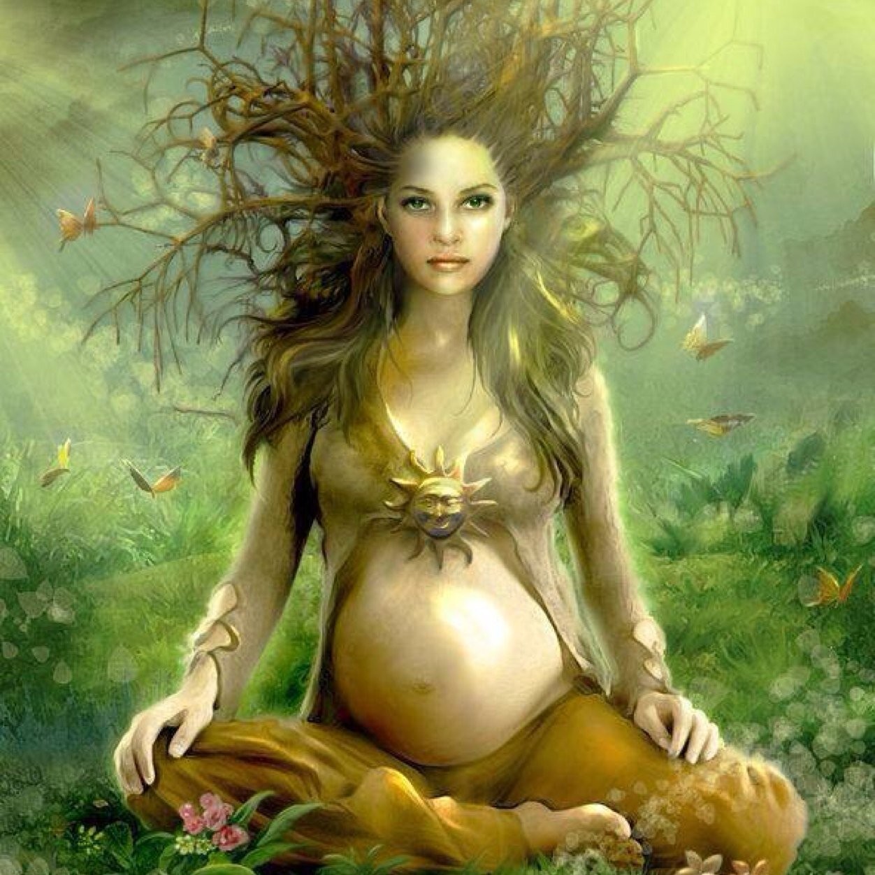 Материнство природы. Гайя богиня земли арт. Богиня Гайя мать земля. Богиня Гайя мать земля беременность. Пачамама богиня.