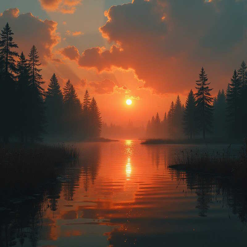 Алый свет зари