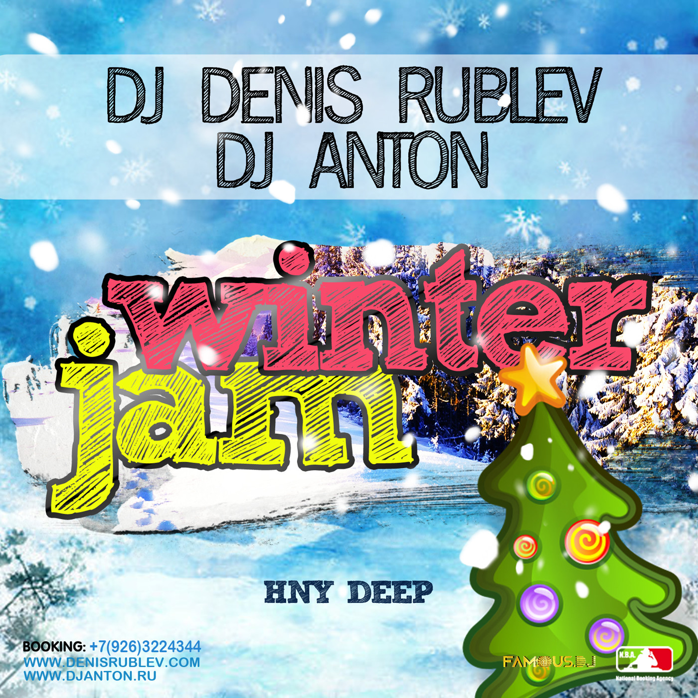 DJ DENIS RUBLEV & DJ ANTON - WINTER JAM 2015 (HNY DEEP)