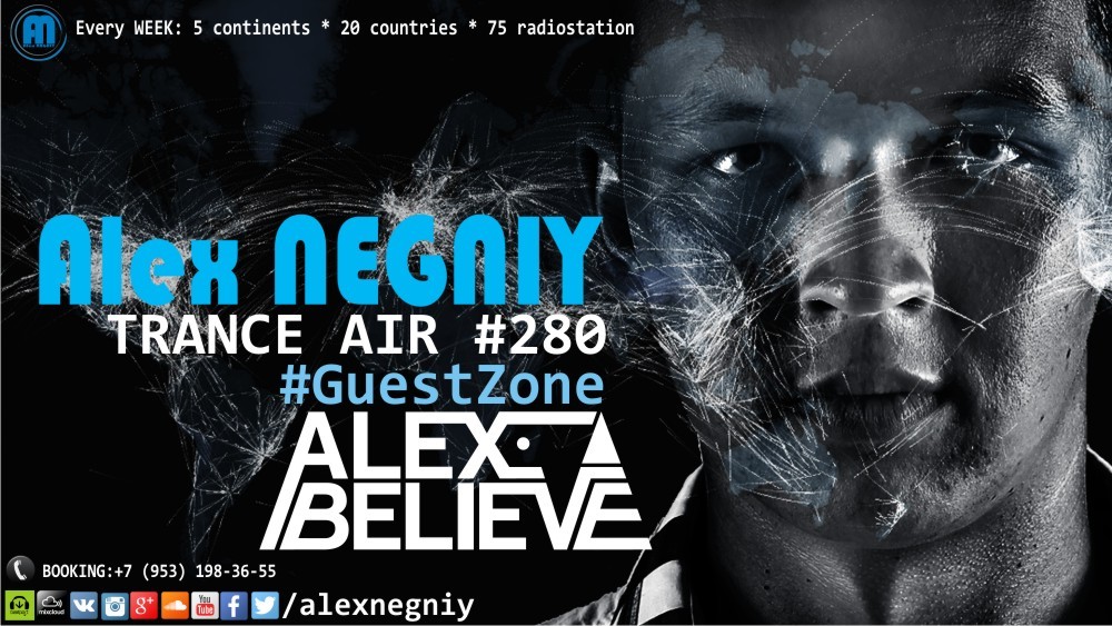 Alex NEGNIY - Trance Air #280 [ #GuestZone: Alex BELIEVE ] episode artwork