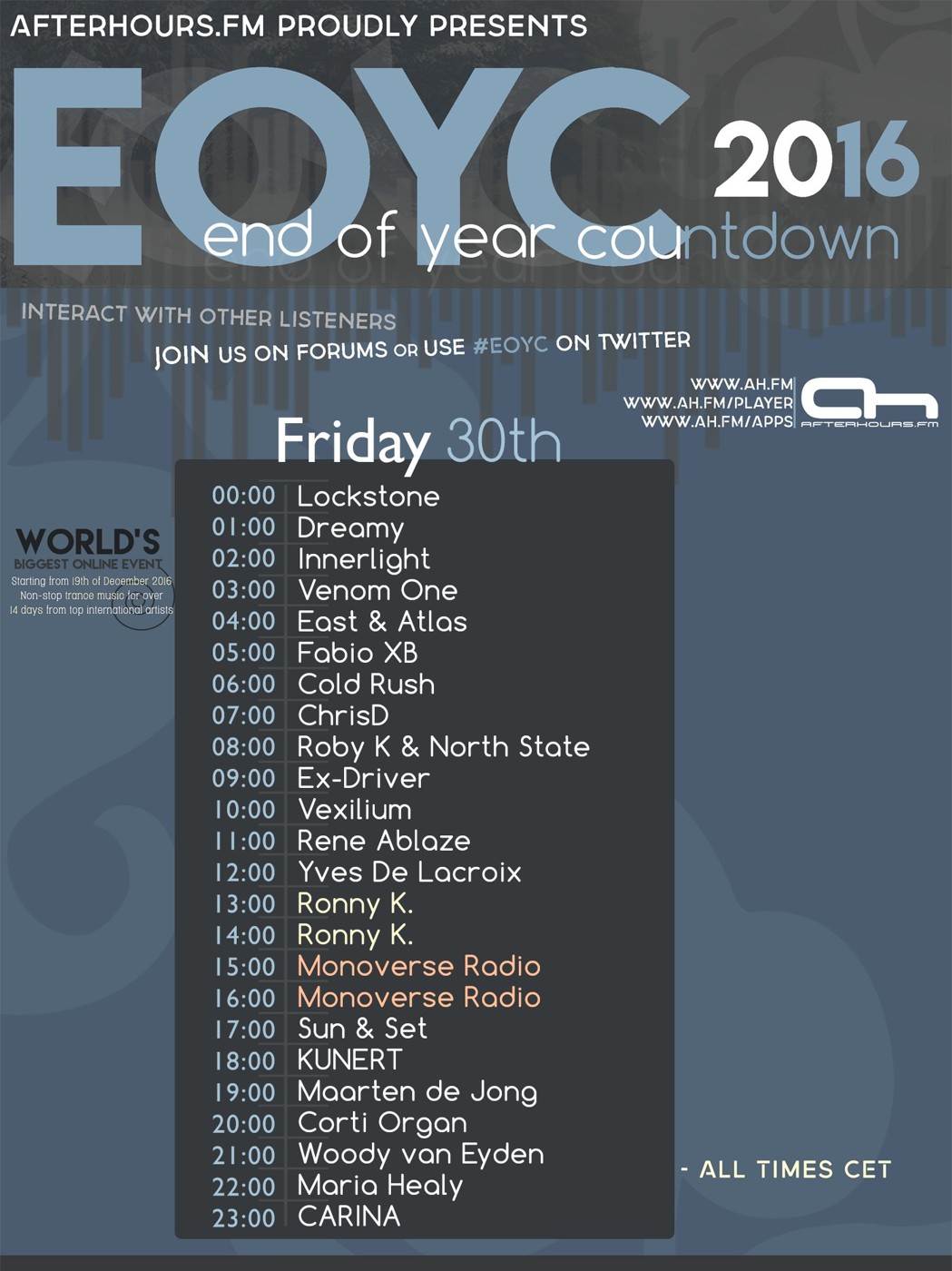 Ex-Driver- EOYC 2016 @ AH.FM episode artwork