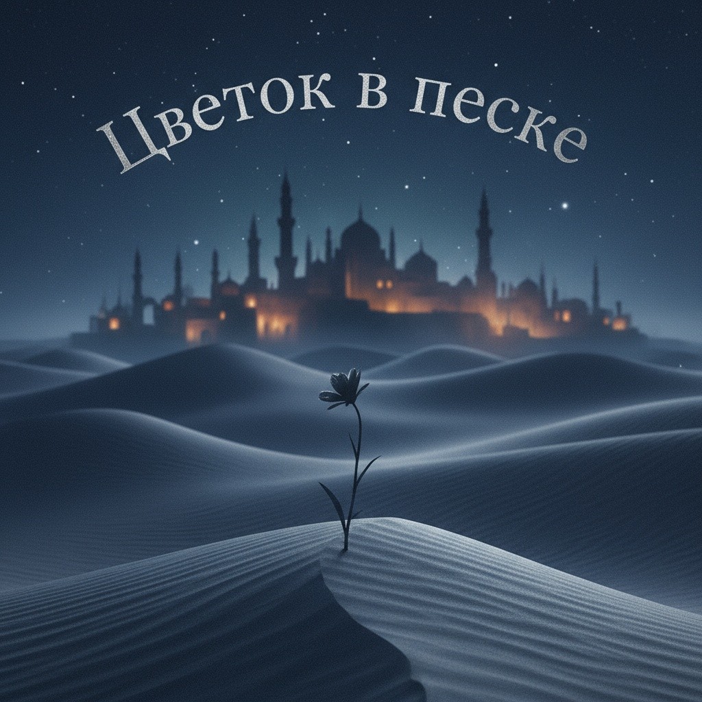 Цветок в песке