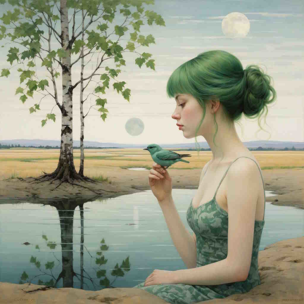 Зелёная причёска… Зелёная причёска…