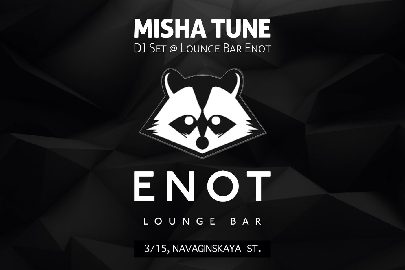 Misha Tune - DJ Set @ Bar Enot (08.10.2016) episode artwork