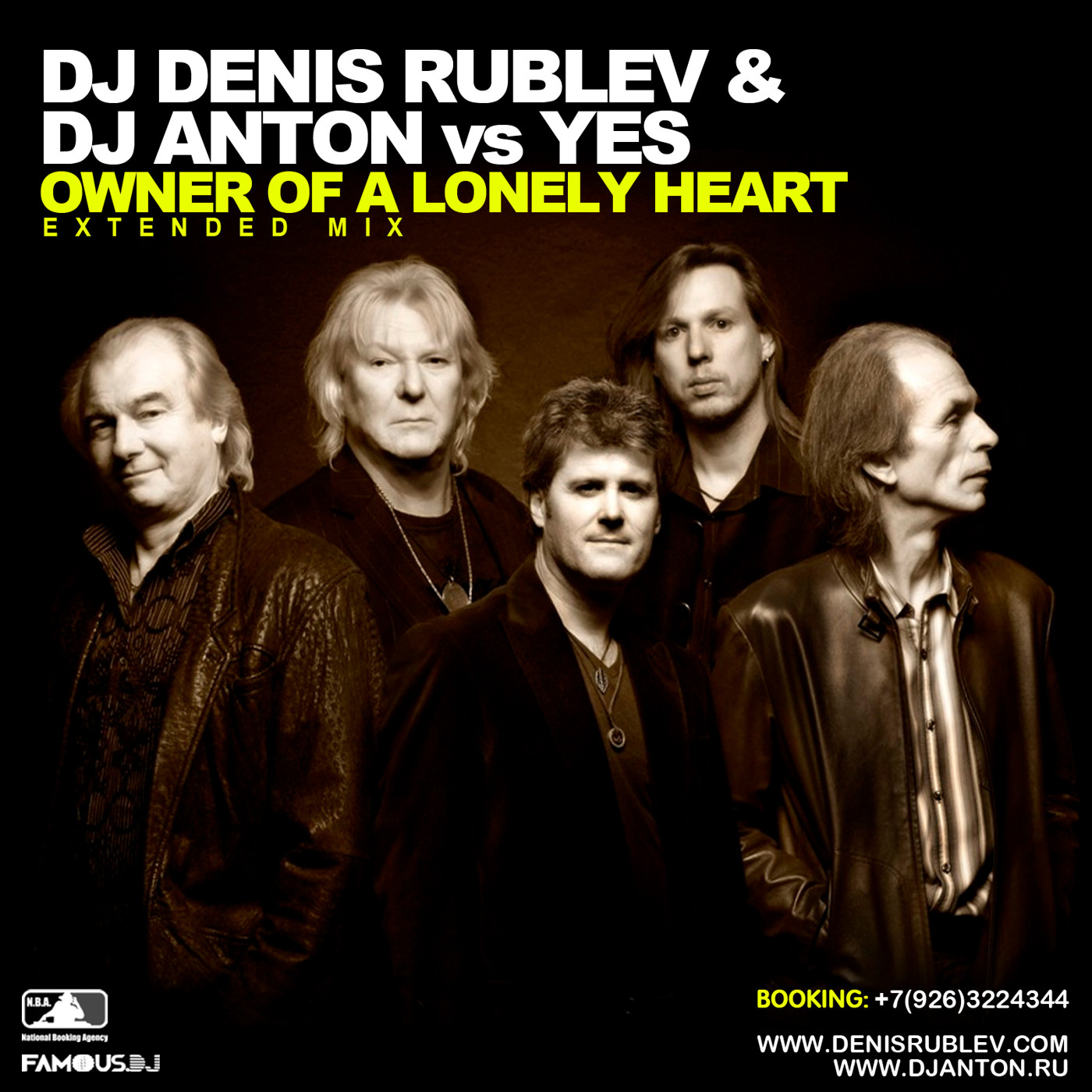 Dj Denis Rublev & Dj Anton Vs Yes - Owner of a lonely heart (Extended mix)