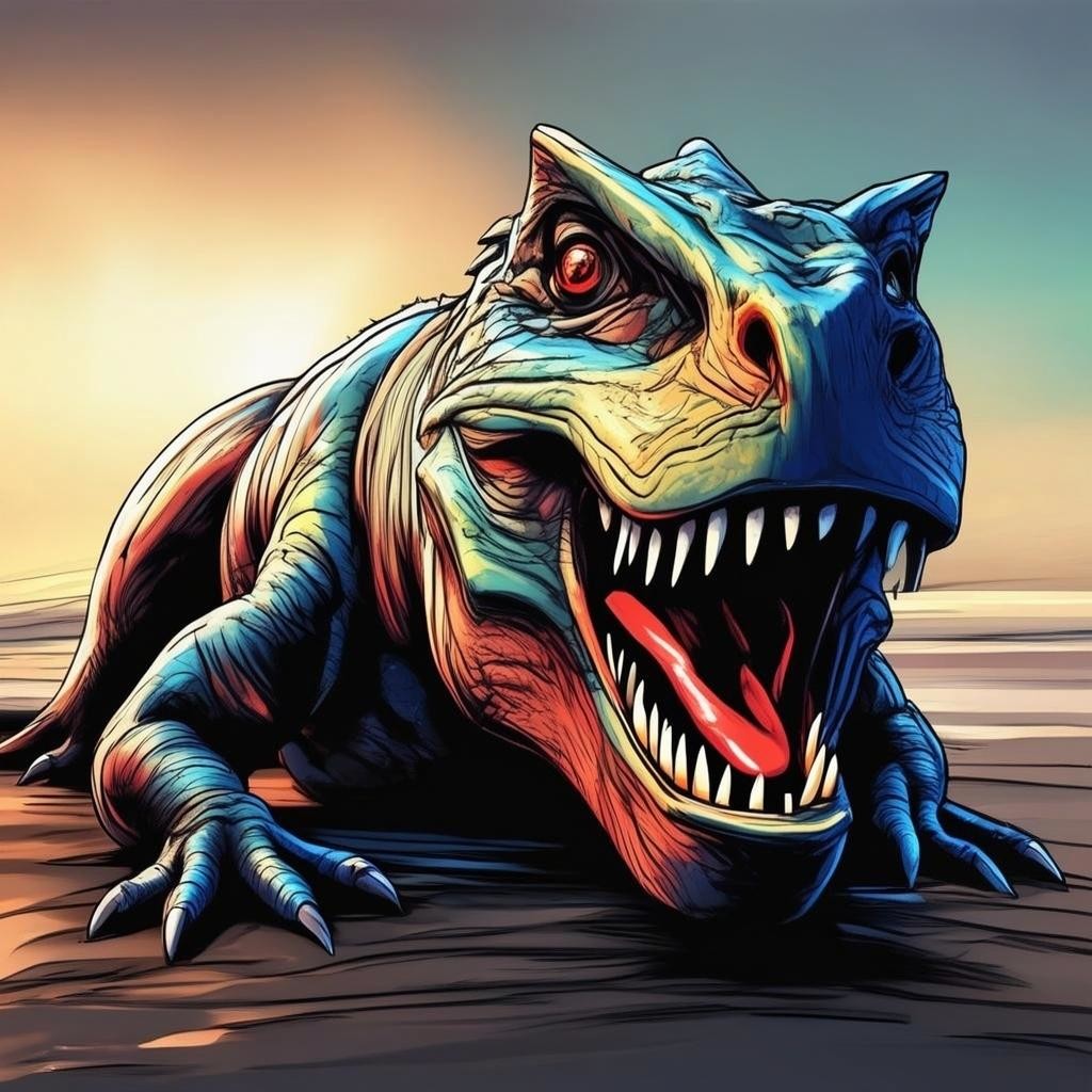 The dinosaur's last exhale