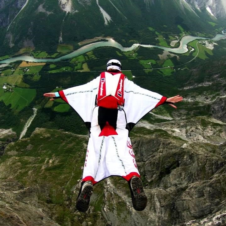 Полет над горами (Wingsuit BASE)