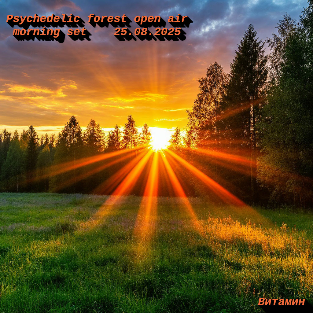 Psychedelic forest open air morning mix episode artwork
