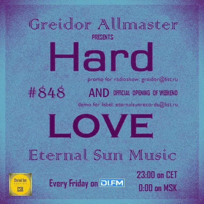 Hard & Love #848 (Guest Mix) on[DI-FM] - Mixed by Happyalex pres. Trancedance (19.01.2024) [Eternal Sun Music] #848 episode artwork