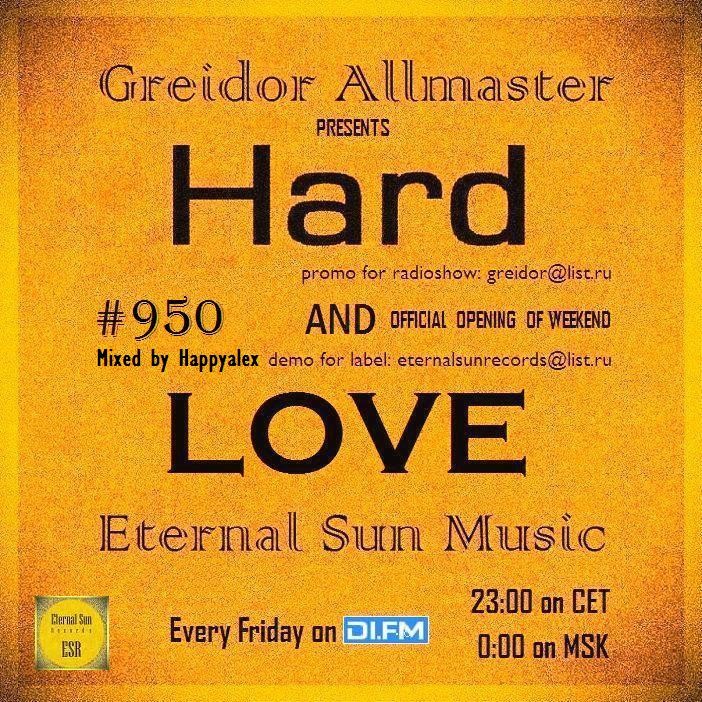 Hard & Love #950 (One DJ) (ESM Show) on[DI-FM] - Mixed by Happyalex (9.01.2026) [Eternal Sun Music / ESM] #950 episode artwork