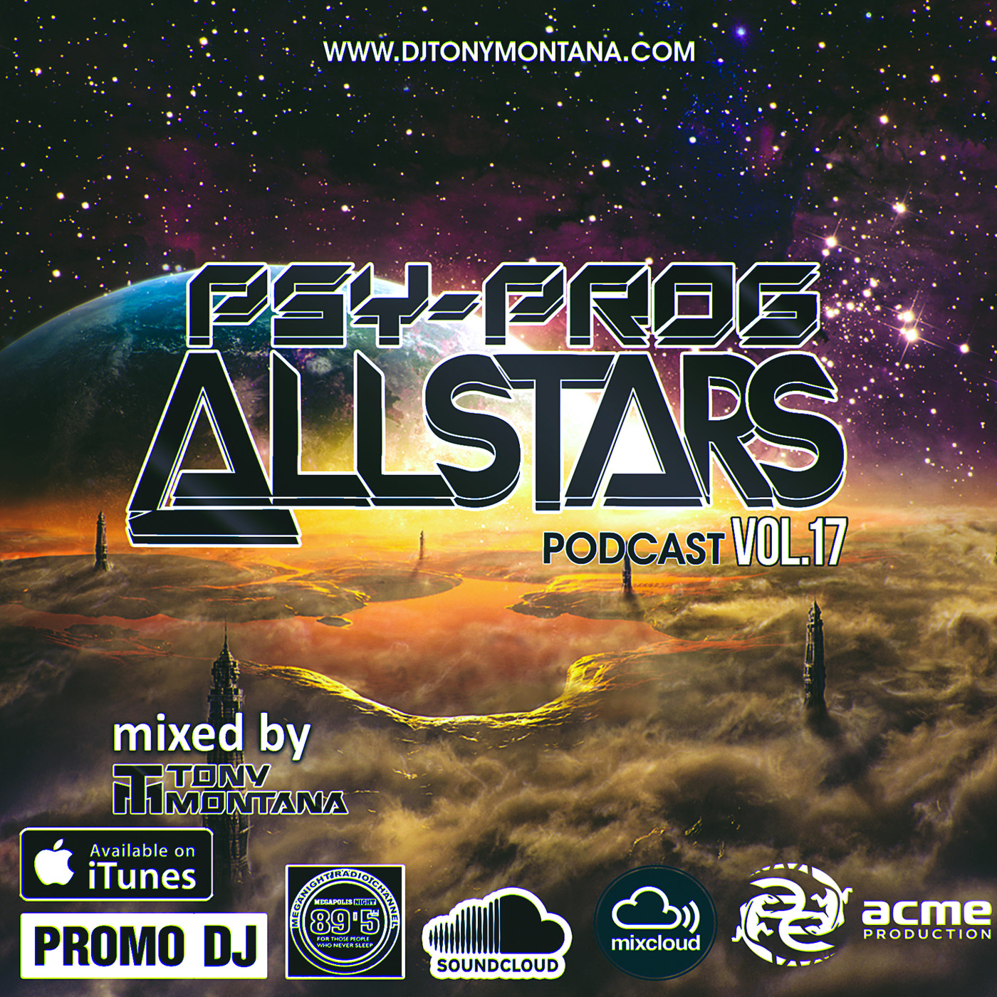 Psy-Prog Allstars podcast # 17 with Dj Tony Montana [MGPS 89,5 FM] 28.10.2017 episode artwork