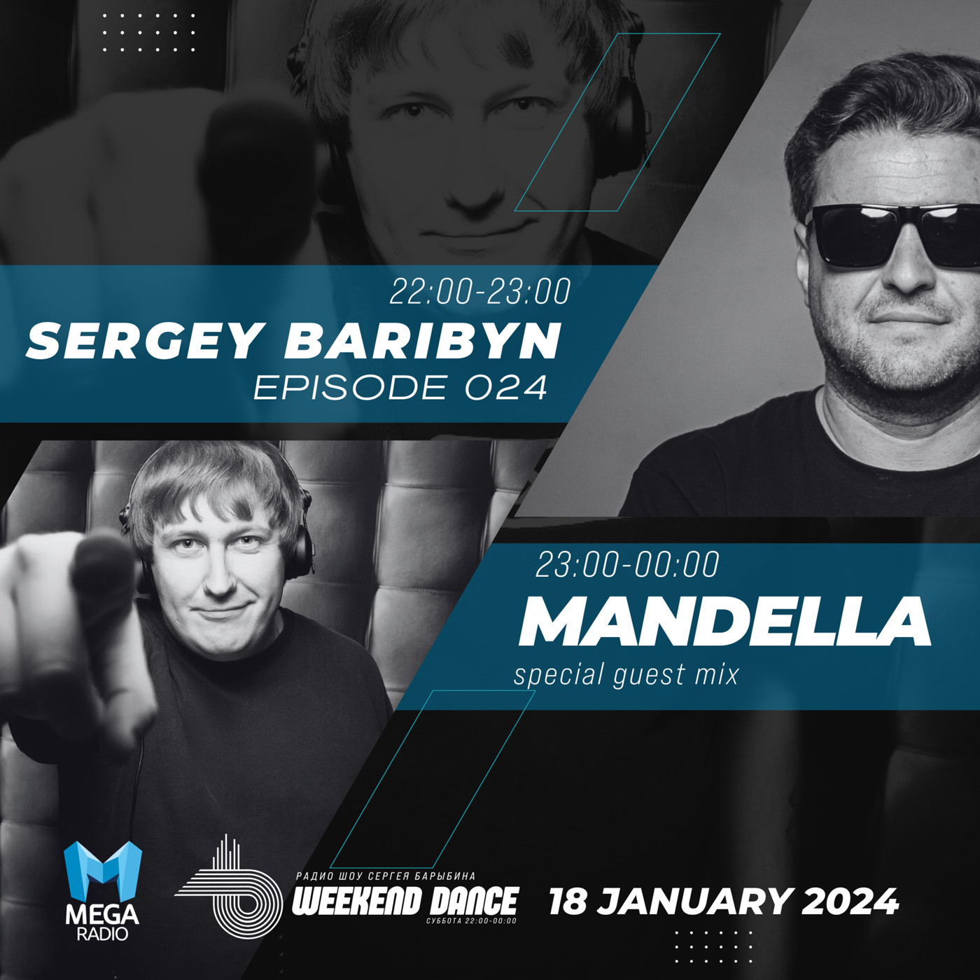 Mandella @ WeekenDance 2025-01-18 (Mega Radio) mix-2 #24 episode artwork