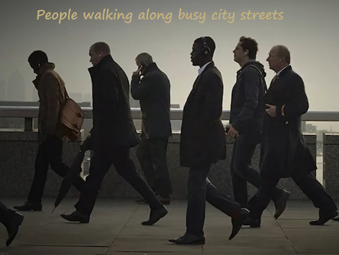 Alexander A. Ryabets - People walking along busy city streets