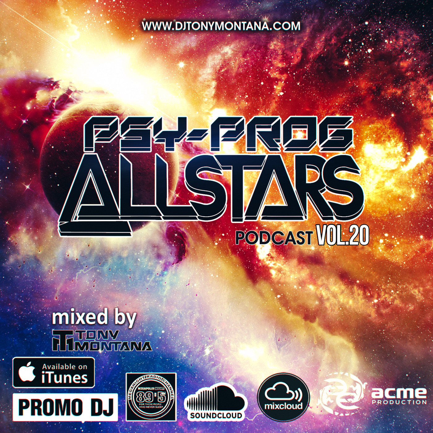Psy-Prog Allstars podcast # 20 with Dj Tony Montana [MGPS 89,5 FM] 25.08.2018 episode artwork