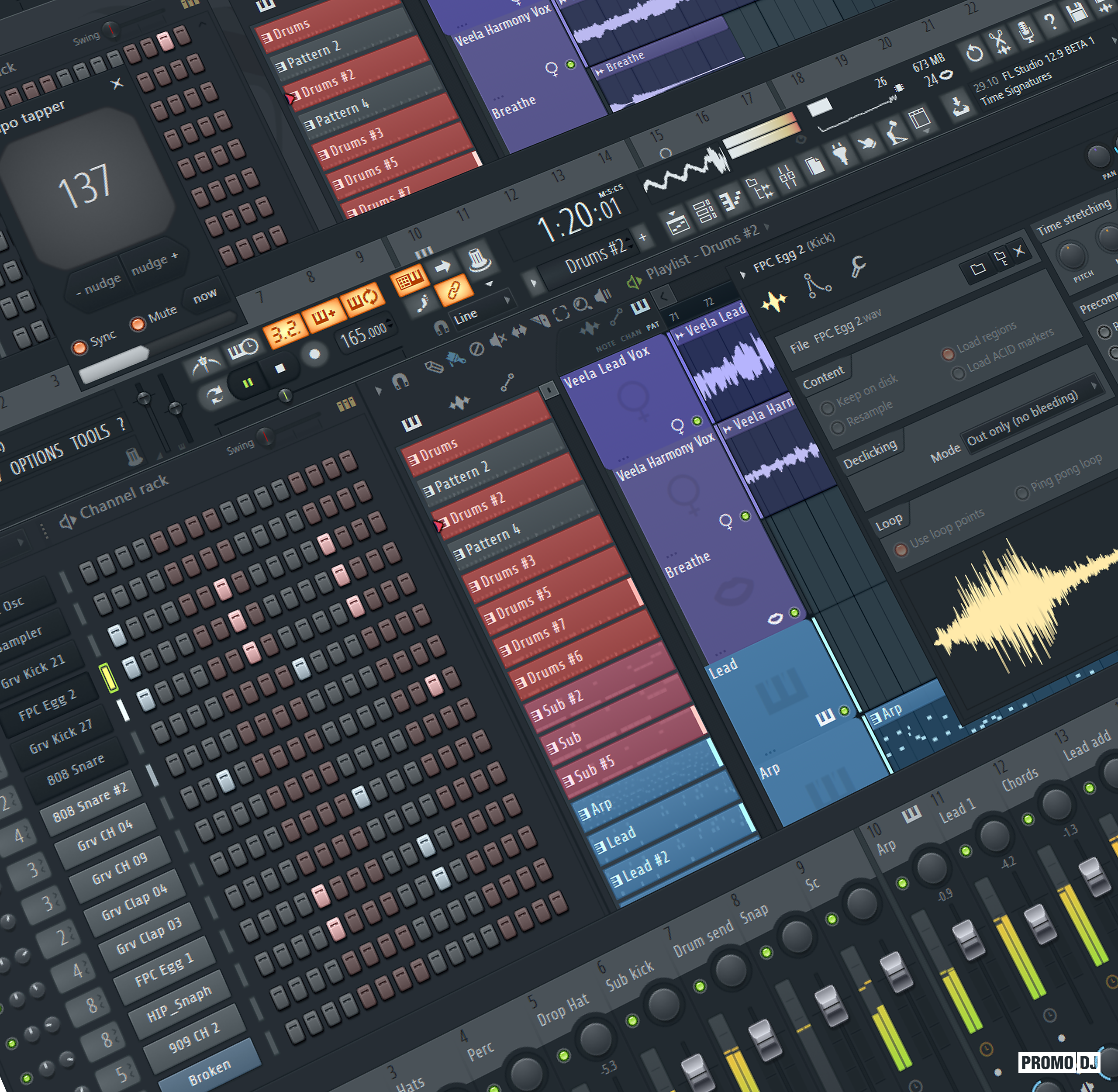 Как включить панель паттернов в fl studio 12