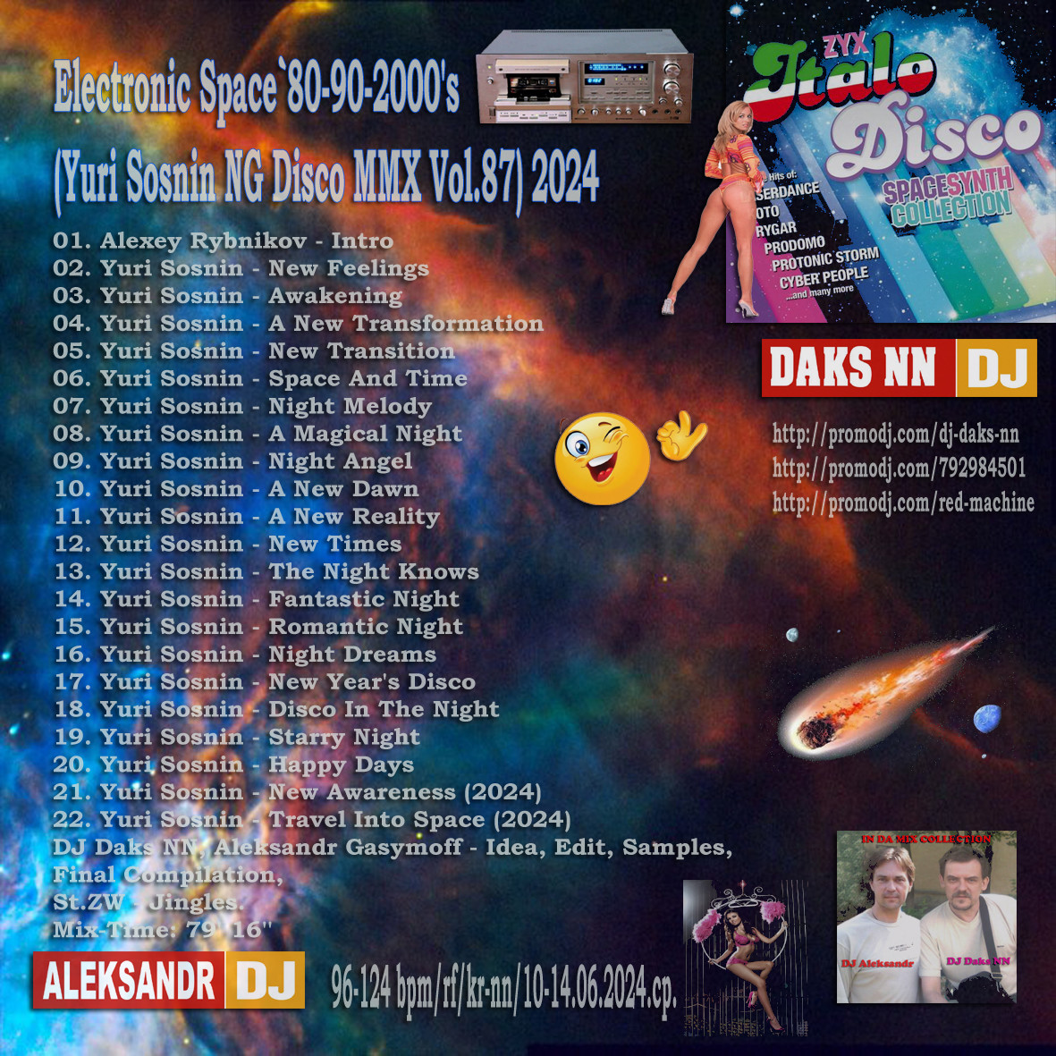 DJ Daks NN™ & Yuri Sosnin - Electronic Space`80-90-2000's 2024 (MMX Vol.87)