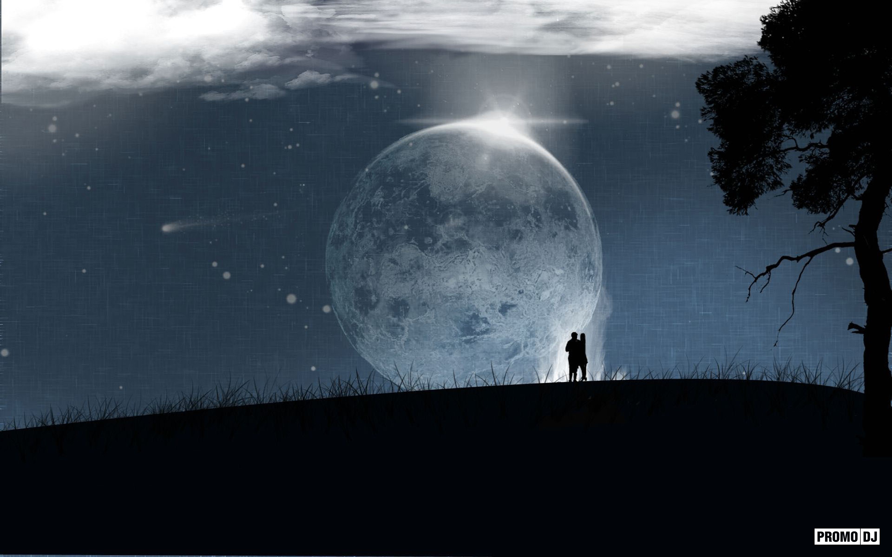 Говорили под луной. Луна. Полнолуние. Луна на небе. Ночное небо с луной.