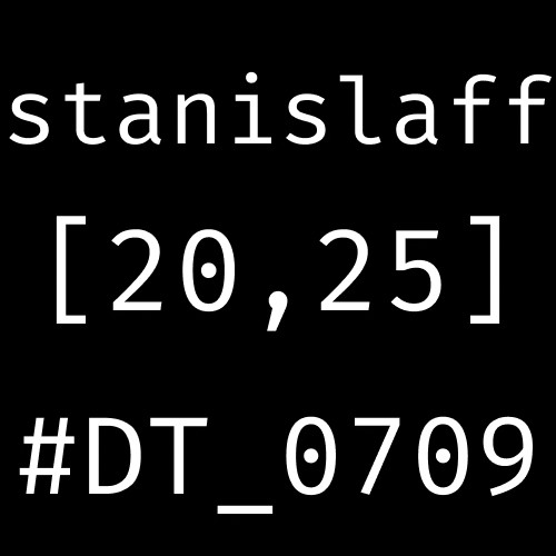 stanislaff : #DT 0709; mix : 2025